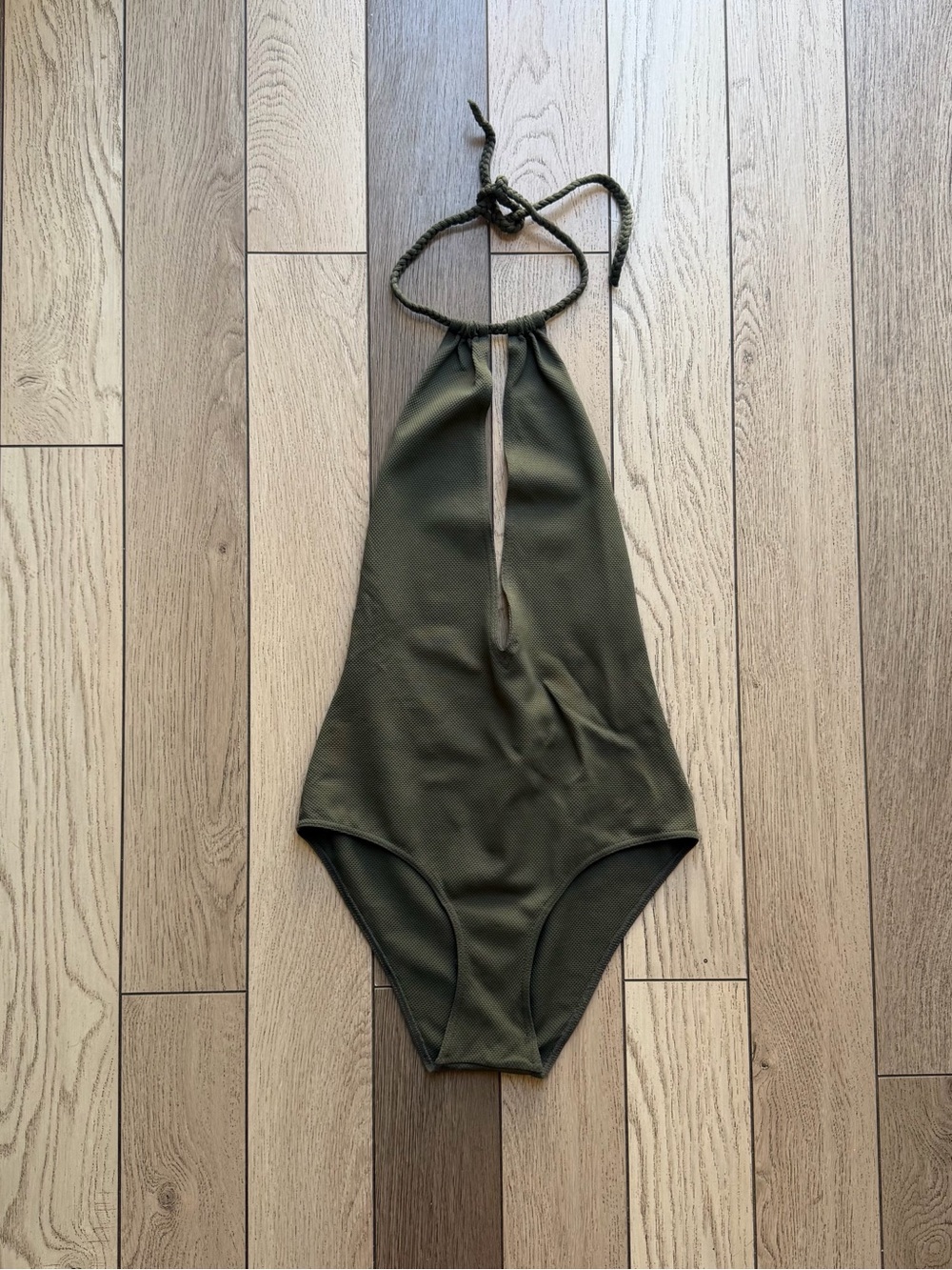 Women’s Ysè Fluiditè 1 Piece Olive Green Swimsuit - Halter Neck 8